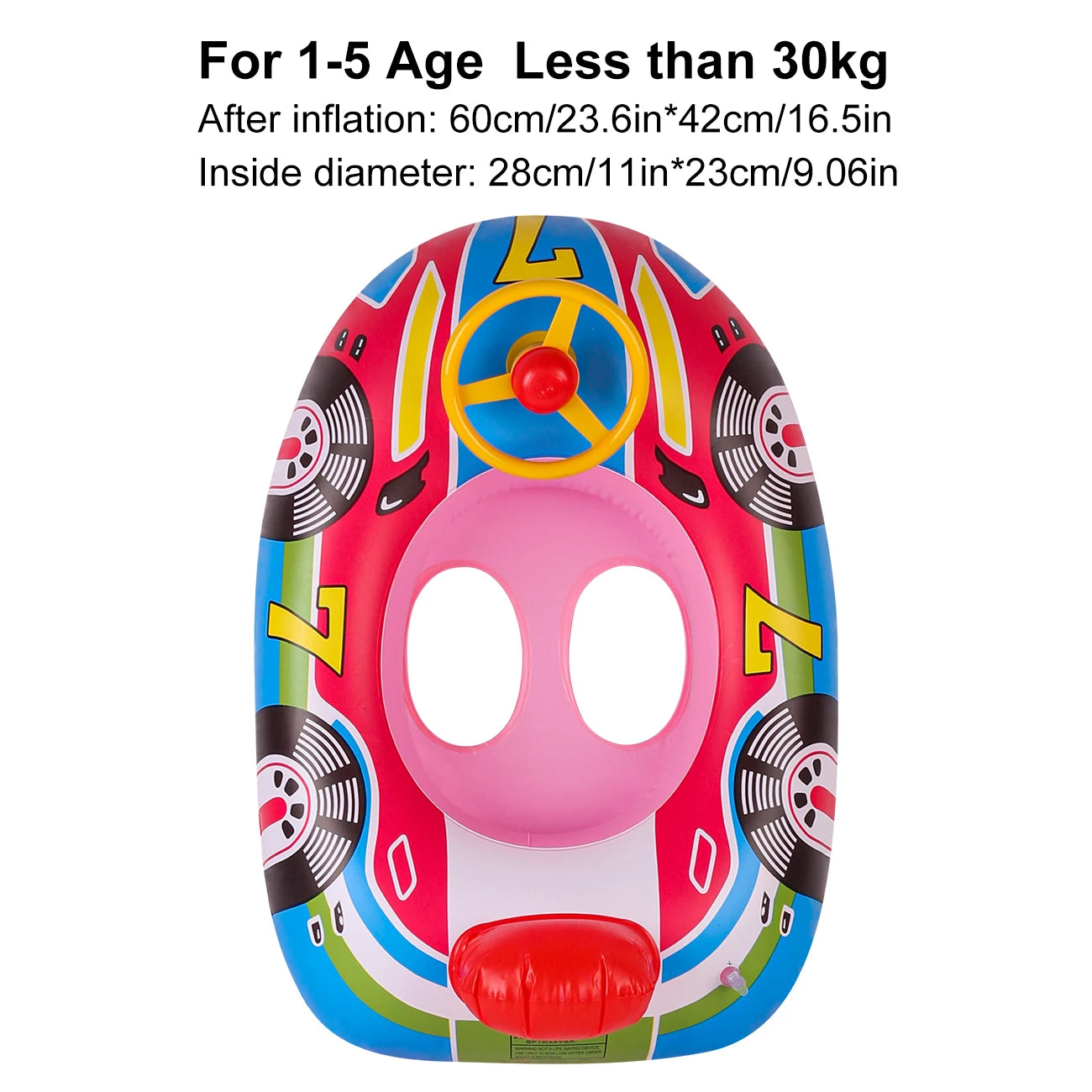 Inflatable Steering Wheel Pool Float Seat Ring