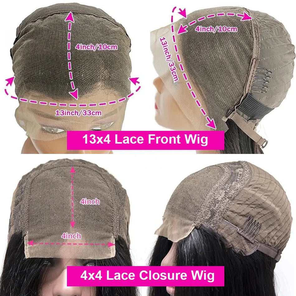 Deep Wave Curly Bob Wig Human Hair Lace Front 13x4 & 4x4