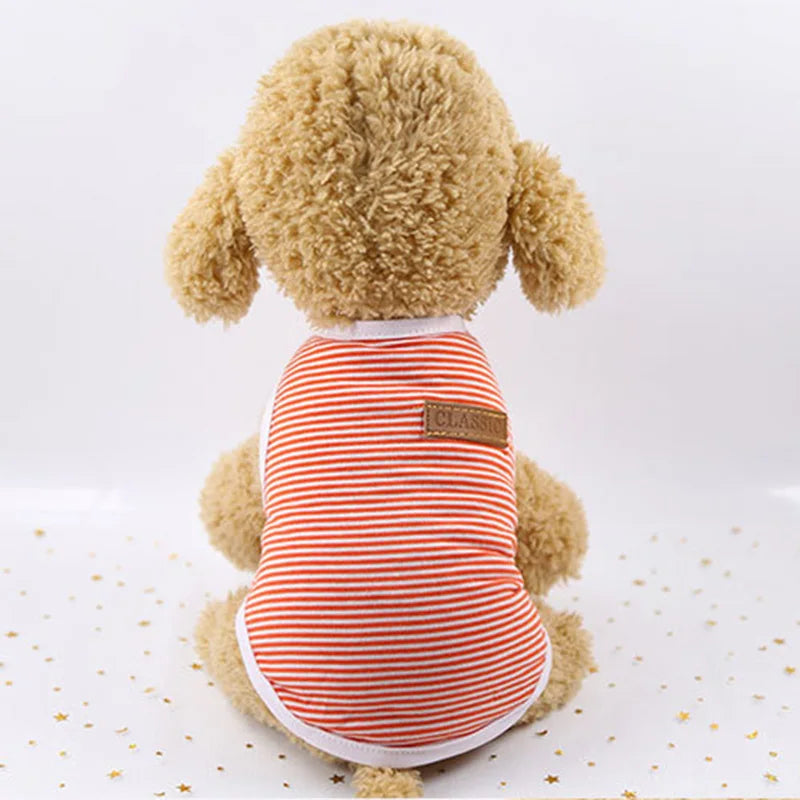 Striped Classic Vest Tank Top for Cats & Small Dogs