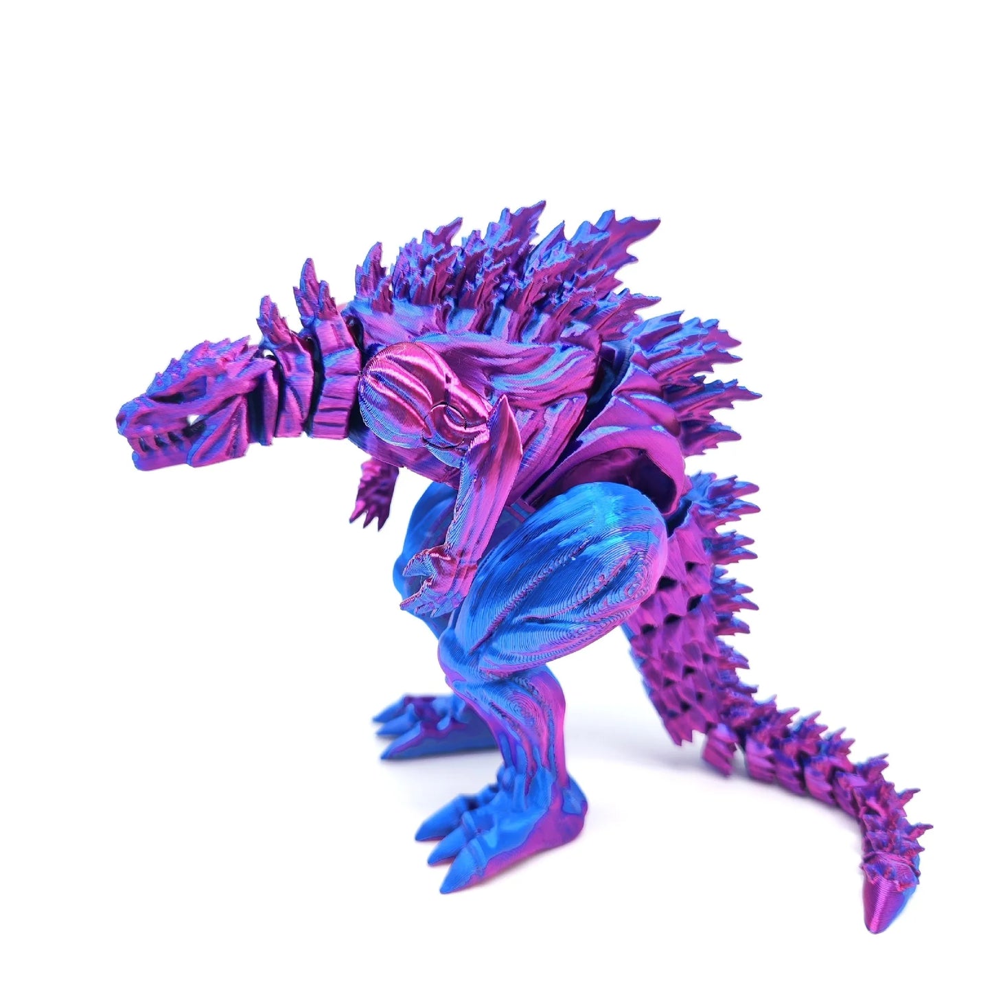 3D Printed Godzilla Action Figure – 18cm Articulated Monster Toy