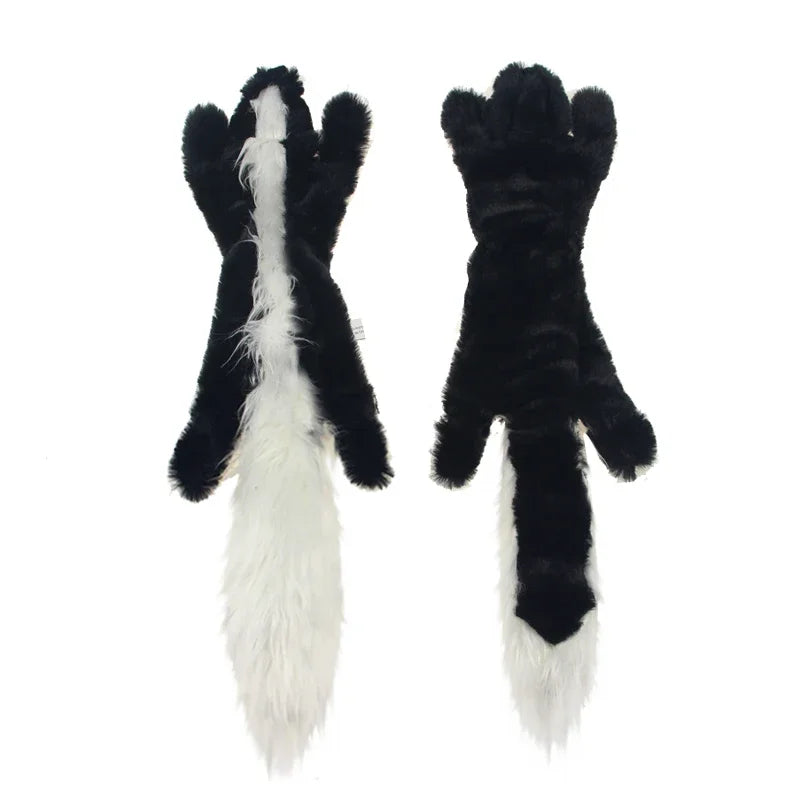 Squeaky Plush Dog Toy – Unstuffed Crinkle Animal 45cm