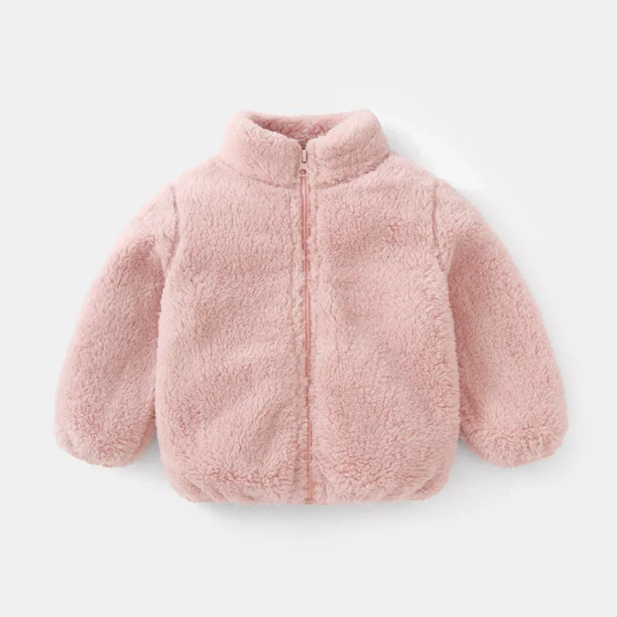 Kids Fleece Zip-Up Jacket – Warm Toddler Outerwear for Boys & Girls