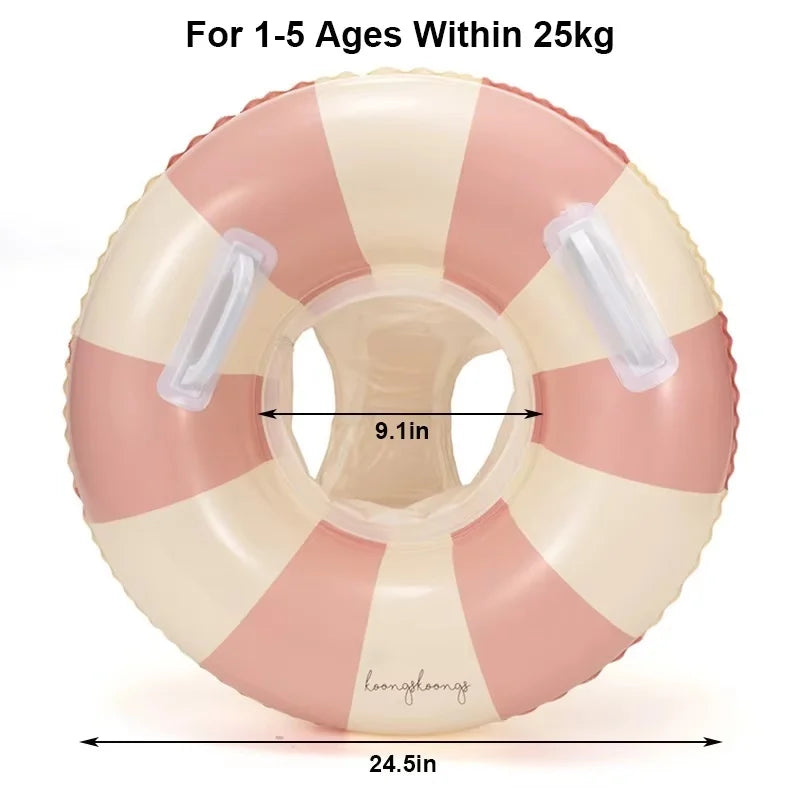 Baby Pool Float Seat Ring with Removable Sunshade