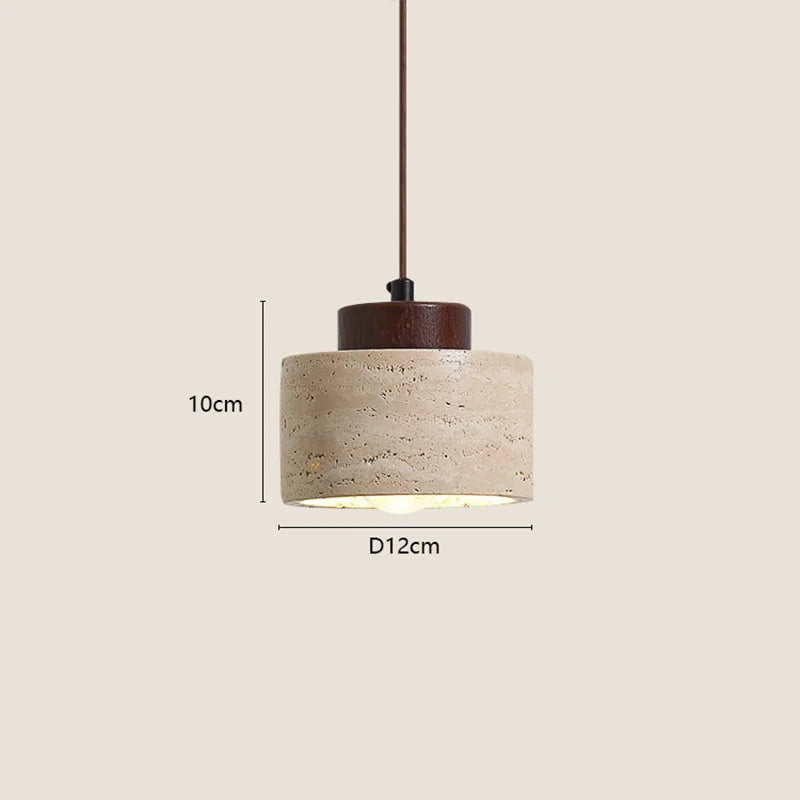 Wabi-Sabi Stone Pendant Light – Japanese Modern Chandelier