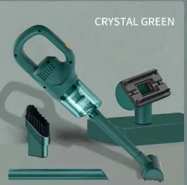 Portable Wireless Handheld Vacuum Cleaner – Car & Home Use with 3 Brush Heads