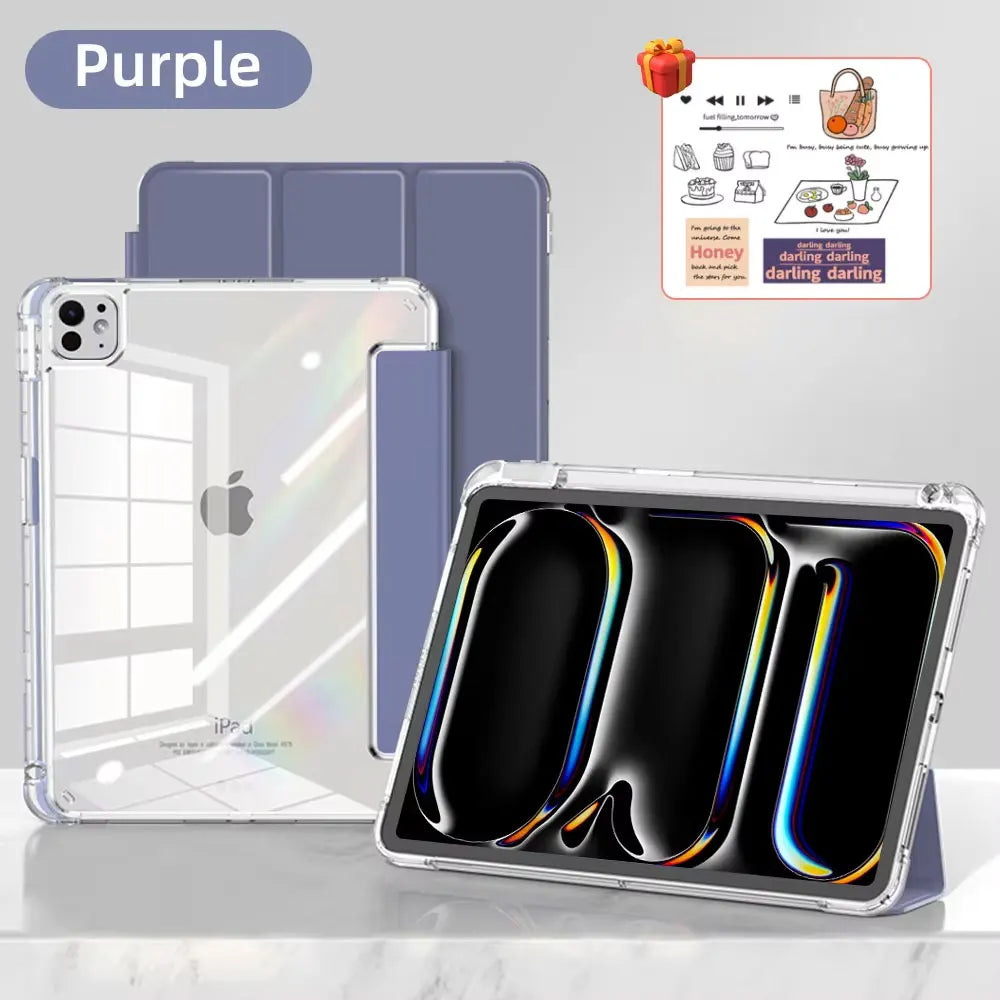 iPad Case with Pencil Holder – Fits iPad Pro 11/12.9/13, Air, Mini, 10th Gen & More