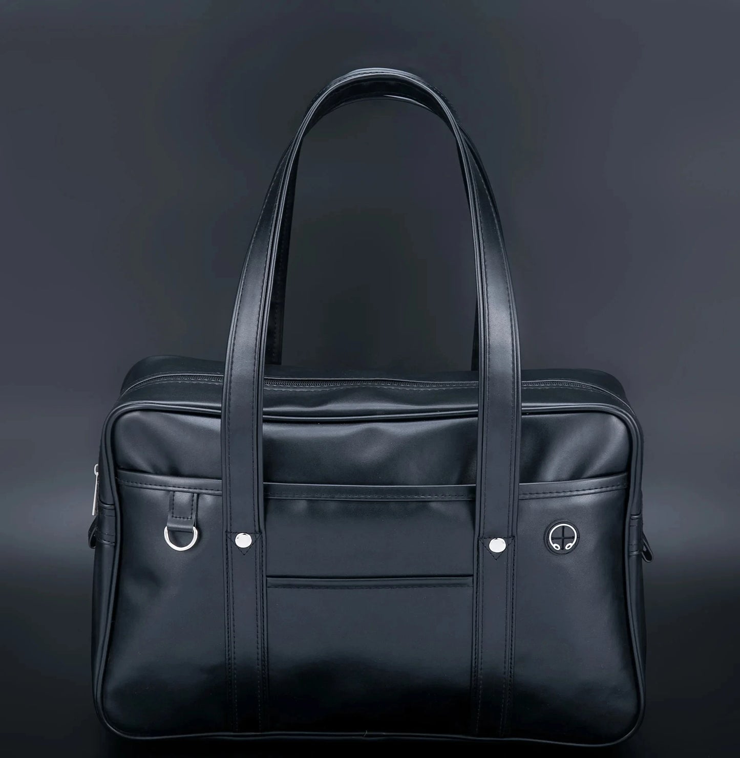 Japanese PU Leather School Bag – Large Capacity Waterproof Handbag