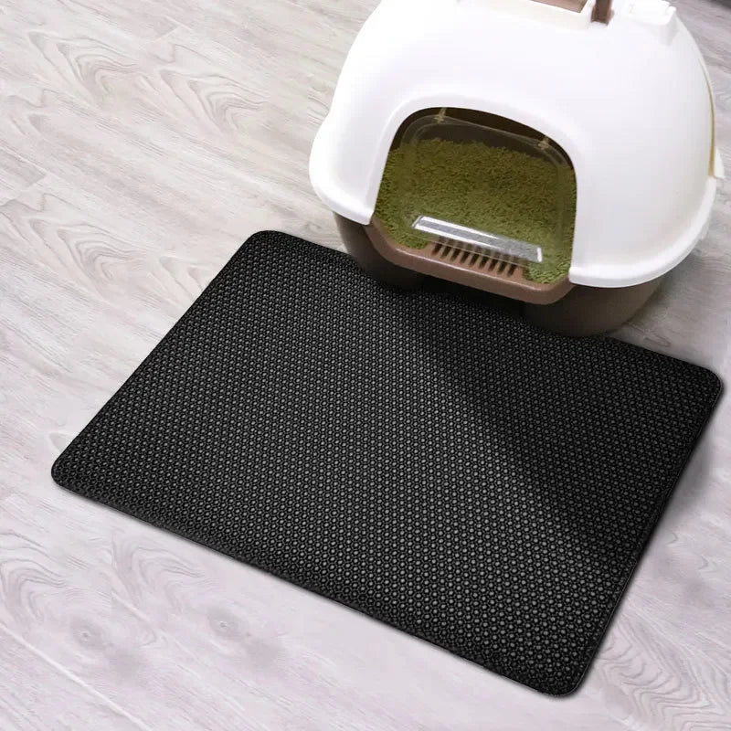 Cat Litter Mat – Double Layer Waterproof Non-Slip