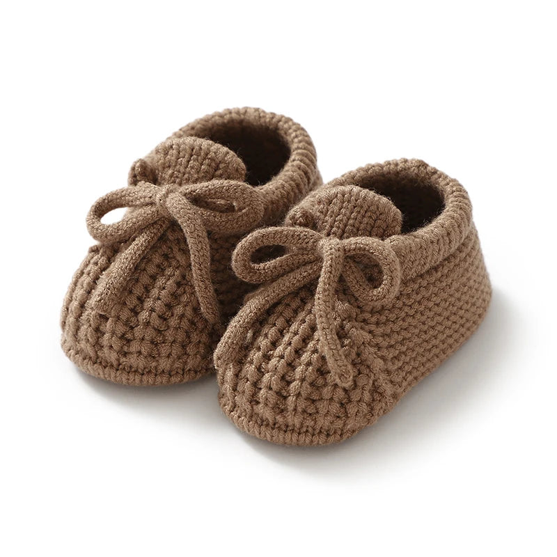 Baby Knit Booties – Soft Sole Anti-Slip First Walker Shoes 0-18M