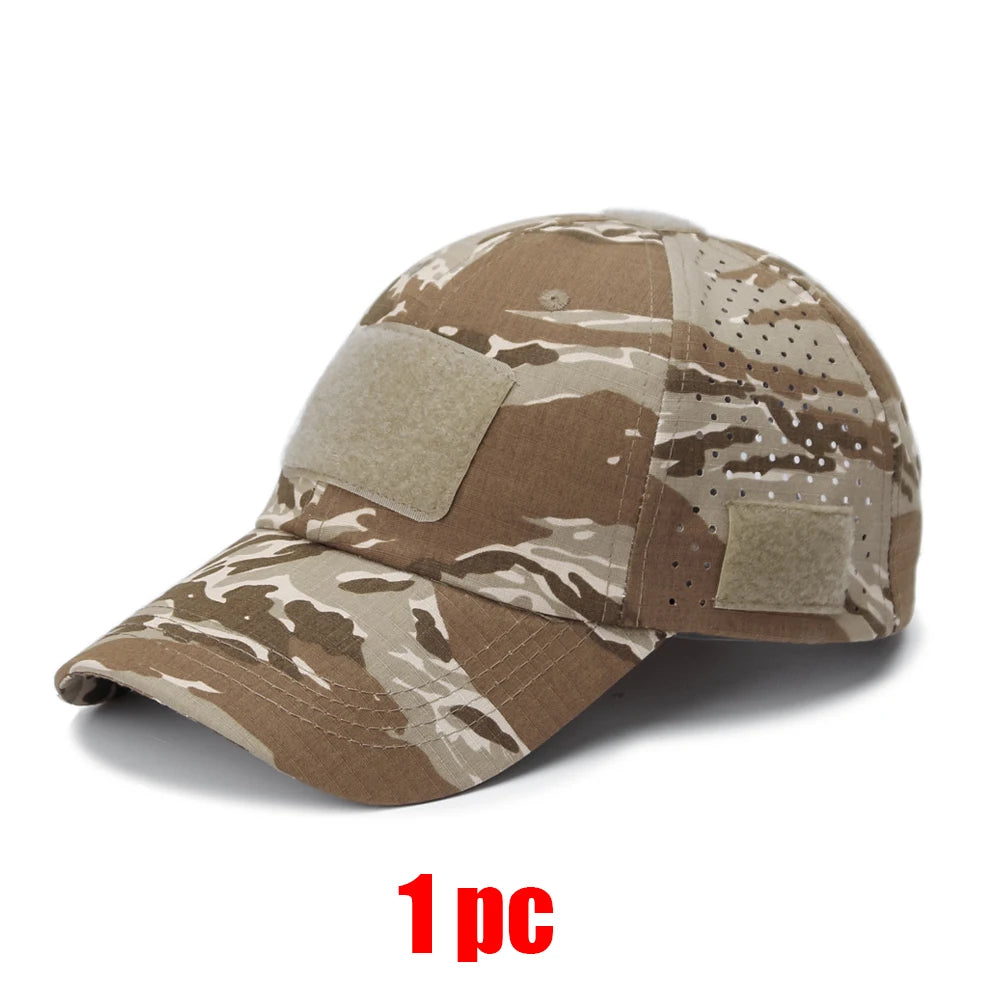 Tactical Baseball Cap with Velcro Patch – Breathable Adjustable Hat