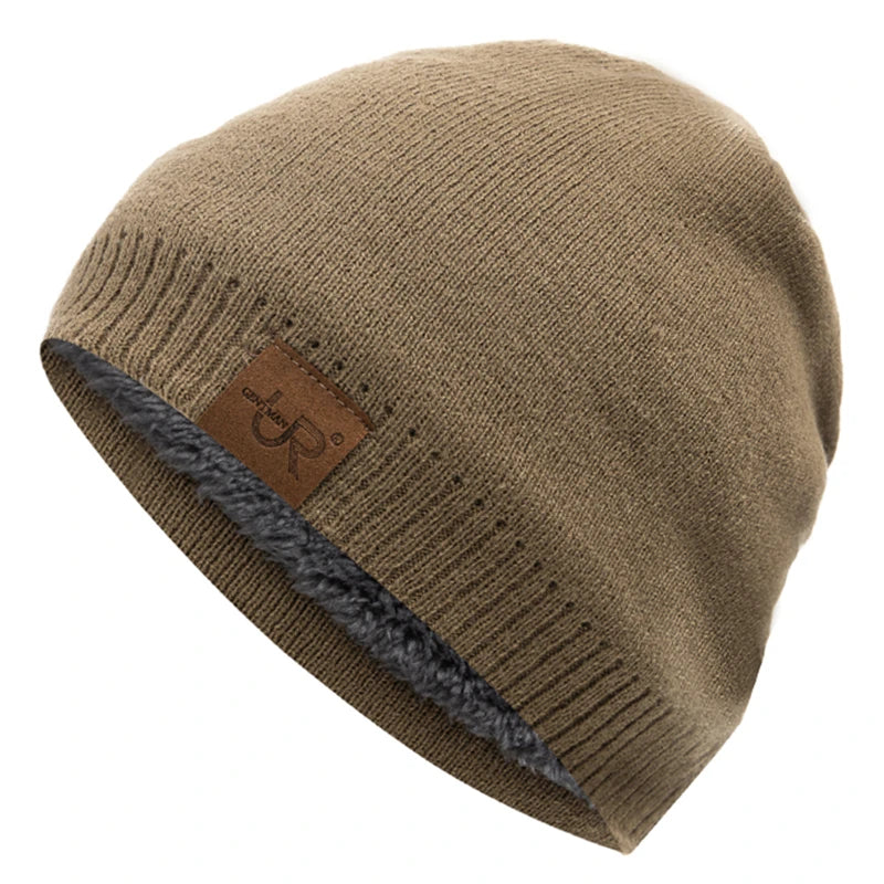 Fur Lined Knit Beanie – Unisex Warm Winter Hat