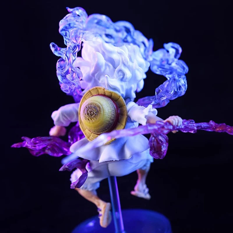 10CM One Piece Luffy Gear 5 Sun God Nika Action Figure