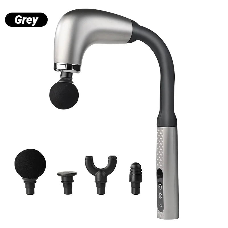 Percussion Massage Gun with 4 Heads – Deep Tissue Pain Relief