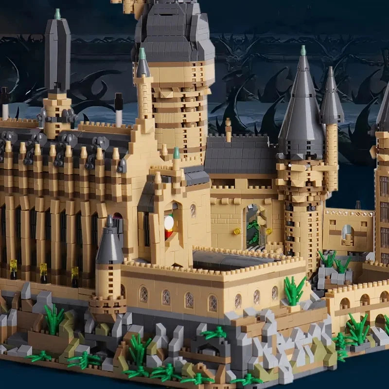 Magic Castle Micro Bricks Architecture Model – 6369pcs Medieval School Palace Build