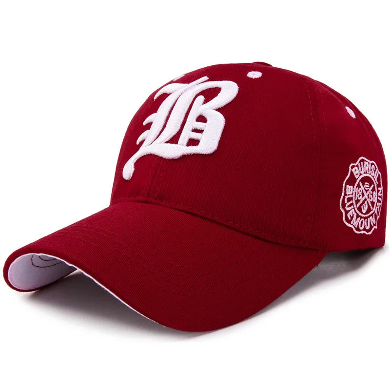 Embroidered Cotton Snapback Baseball Cap – Unisex