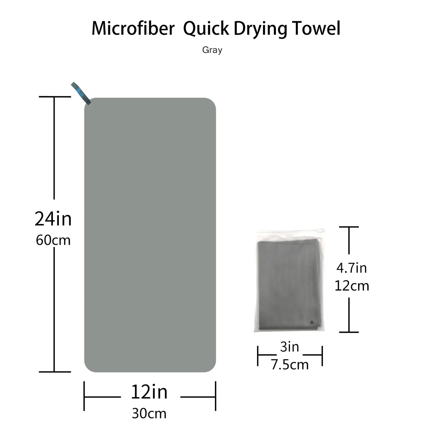 Microfiber Quick-Dry Beach Towel – Lightweight & Absorbent
