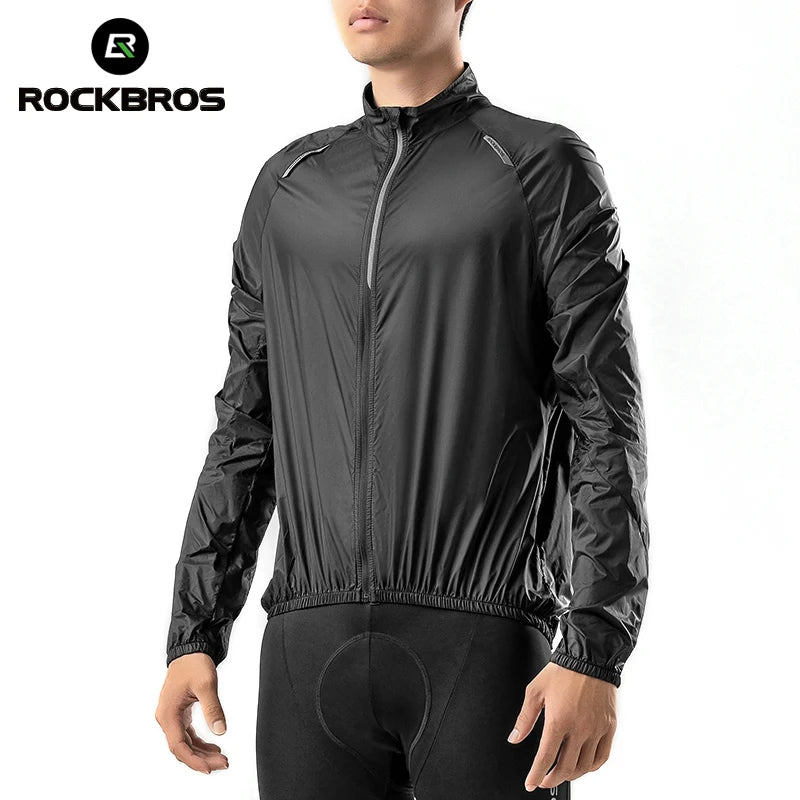 ROCKBROS Ultralight Cycling Jacket – Breathable Nylon Windproof Skin Coat