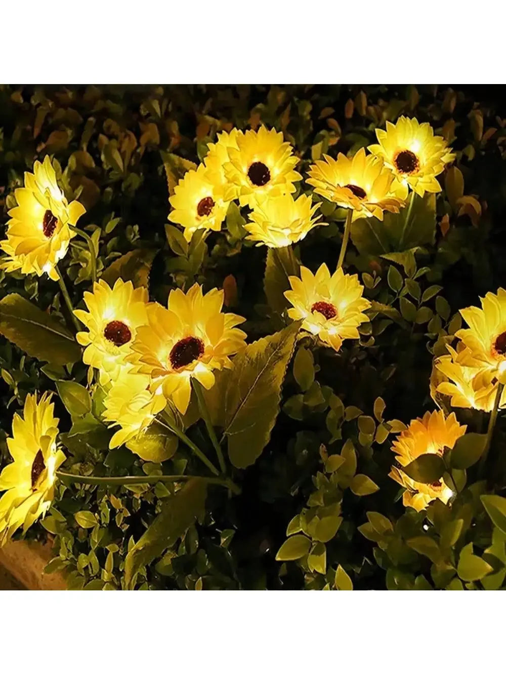 Solar Sunflower Garden Stake Lights Outdoor Waterproof LED Lawn Lamp
