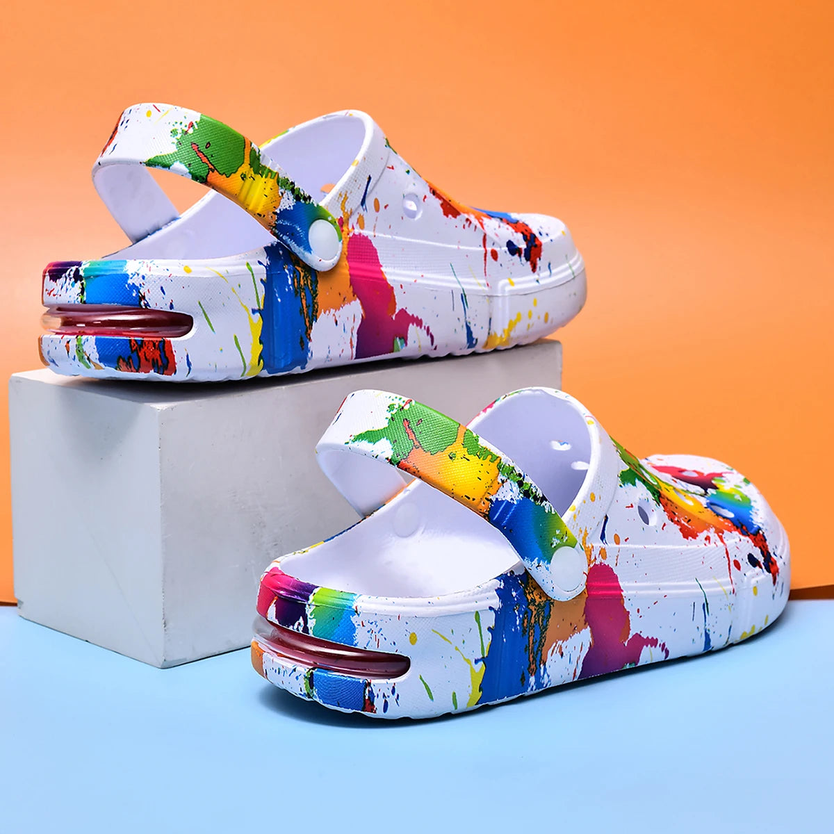 Unisex Air Cushion Breathable Thick Sole Clog Sandals