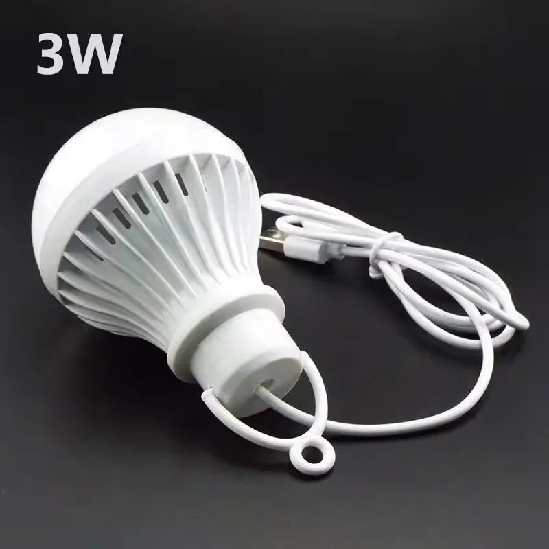 USB LED Bulb – Portable 5V Lamp for Camping, Reading & Emergency