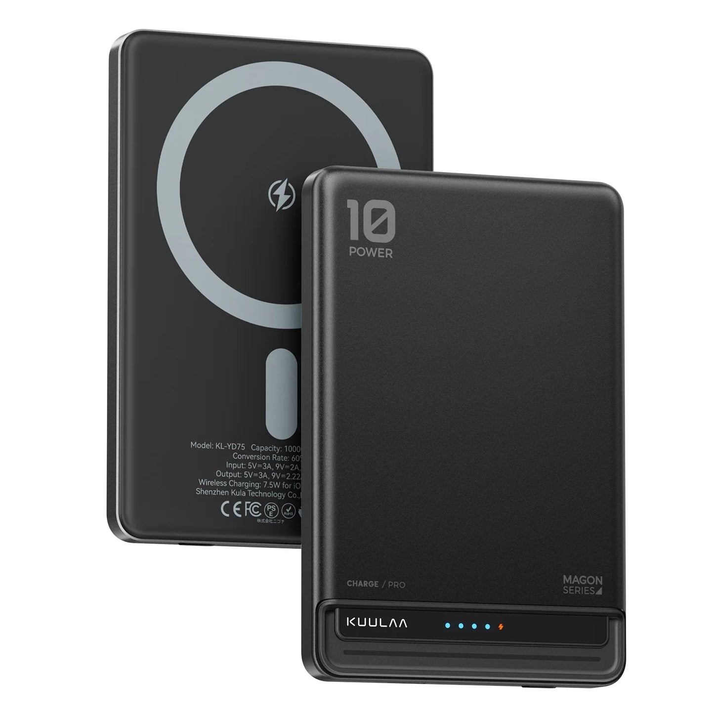 Kuulaa Magnetic Power Bank 10000mAh – 20W Fast Wireless Charger