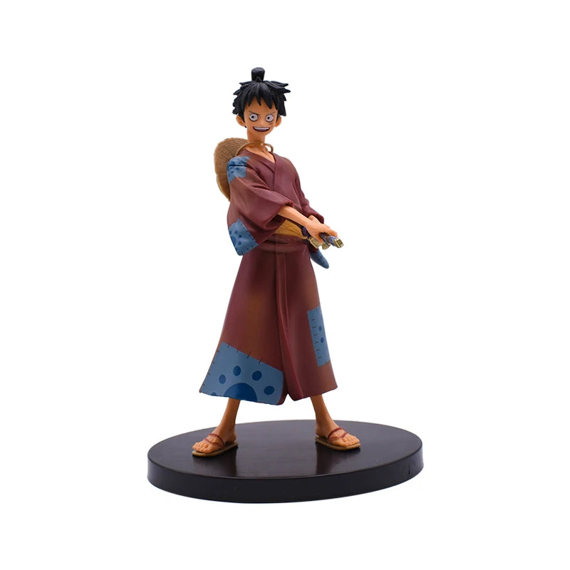 18CM One Piece Luffy Zoro Chopper Nami PVC Action Figures