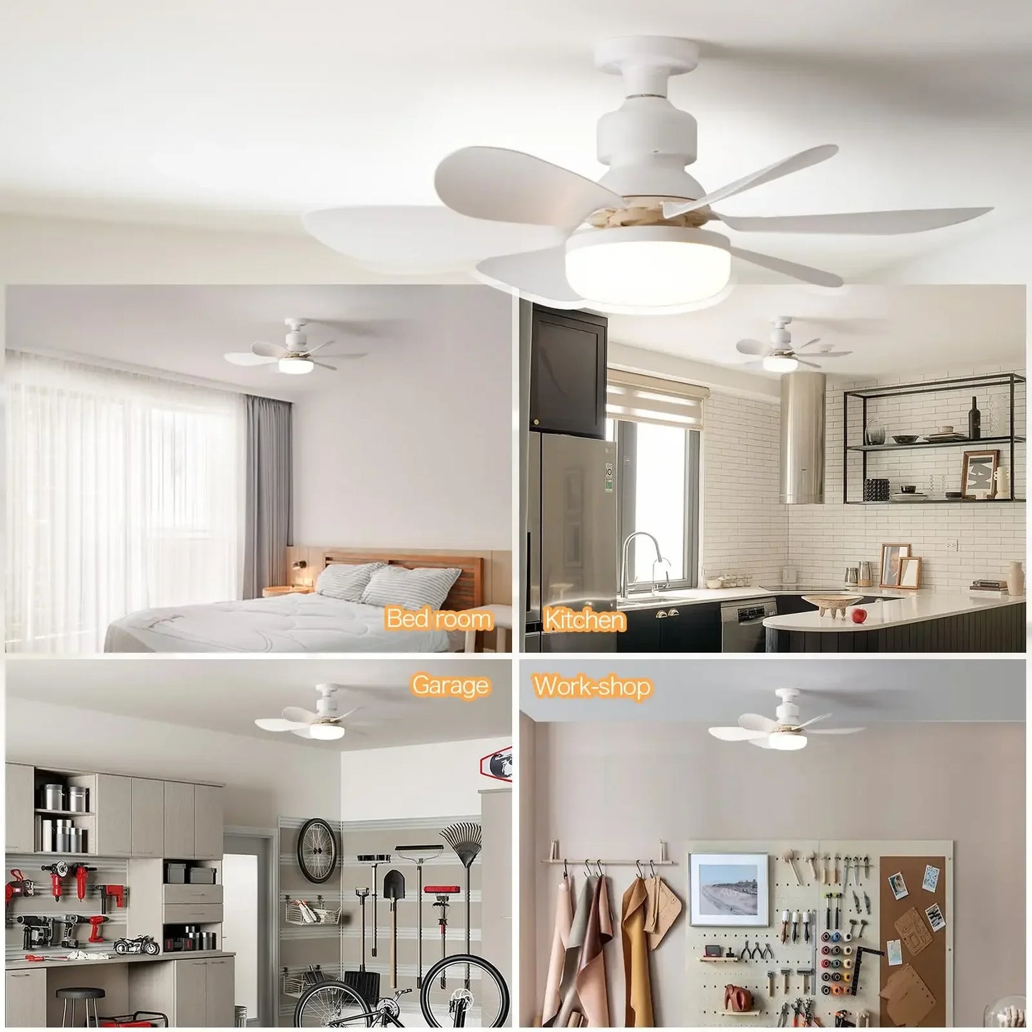 LED Ceiling Fan Light Bulb 40W E27 with Remote Control & Dimming