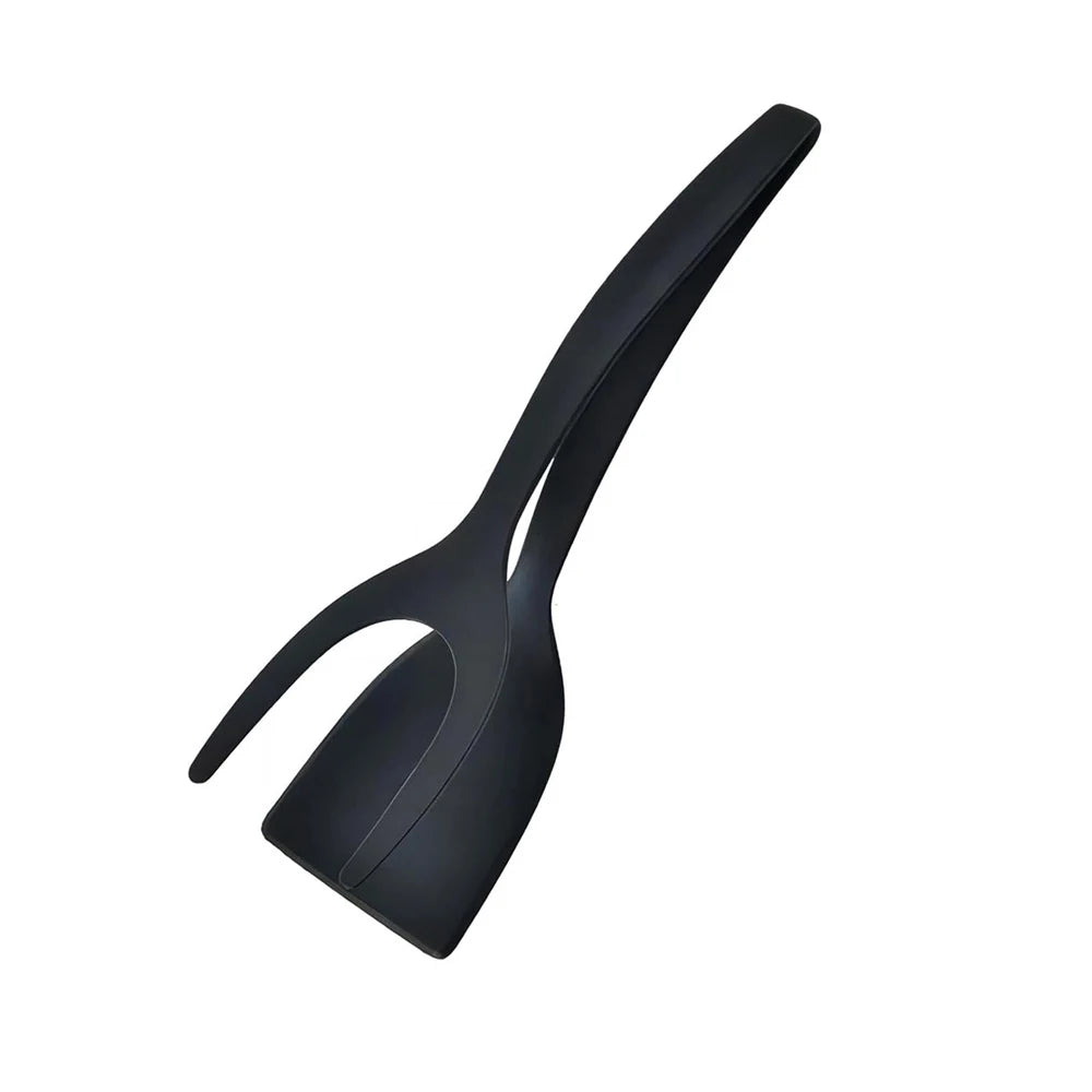 2-in-1 Grip & Flip Spatula Tongs – Nylon Kitchen Turner