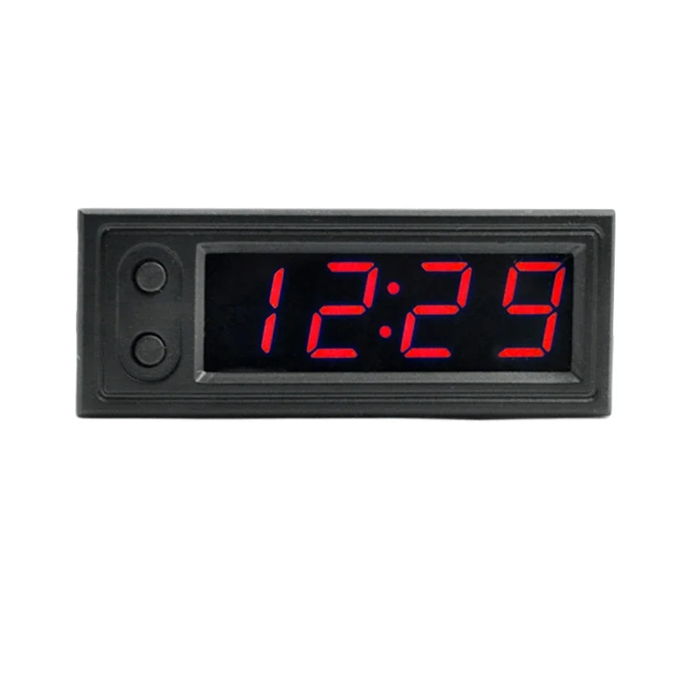 3-in-1 Car Digital Clock with Temperature Display & Voltmeter
