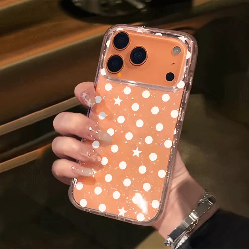 Dot Star INS Glitter iPhone Case