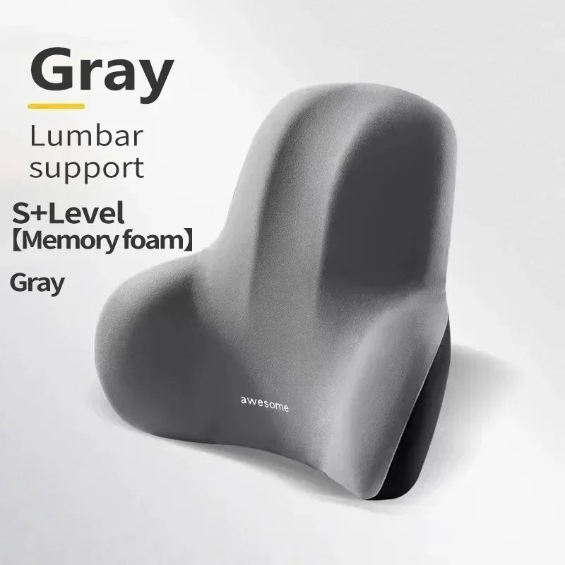 Memory Foam Lumbar Support Cushion for Car, Office & Gaming Chairs
