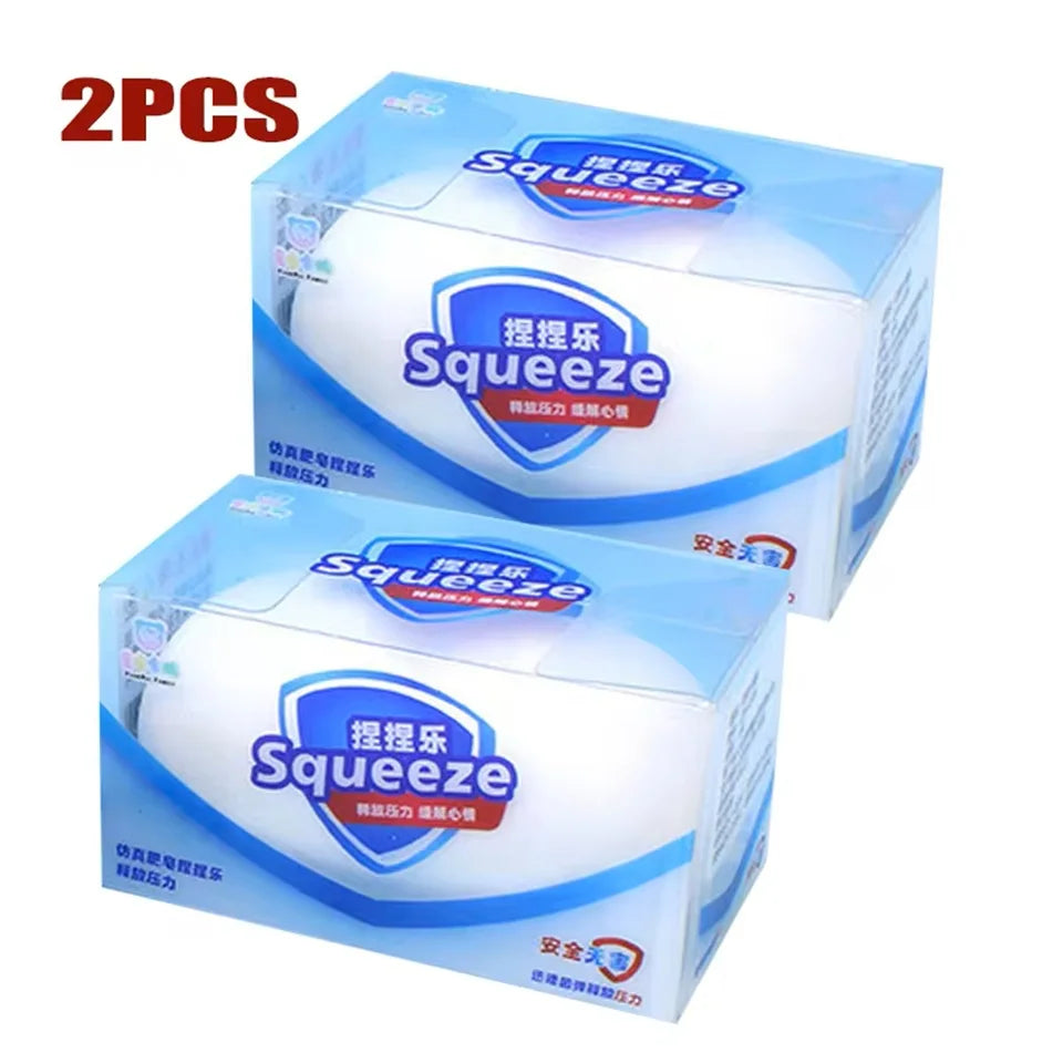Fluffy Soap Squeeze Toy – Soft Anxiety Relief Squishy