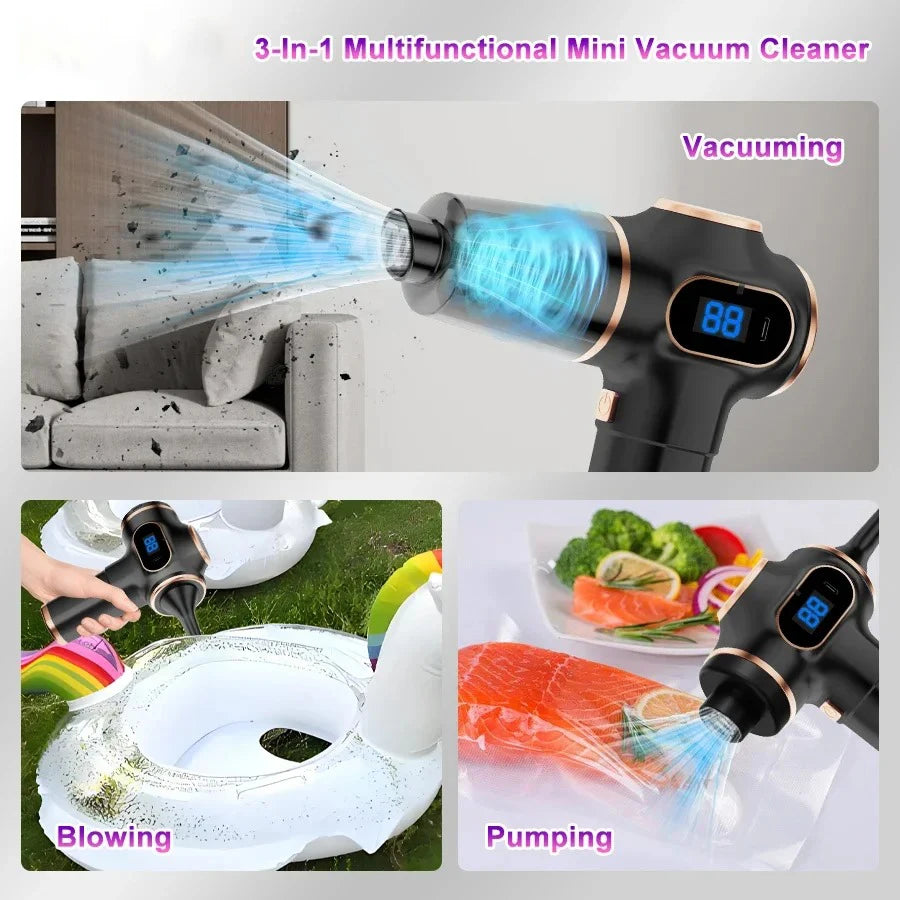 Tinsol Wireless Handheld Vacuum & Blower with LED Display