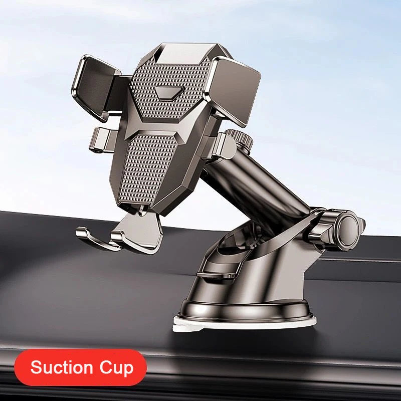 Car Phone Holder 360° Rotation – Vent & Suction Cup Mount