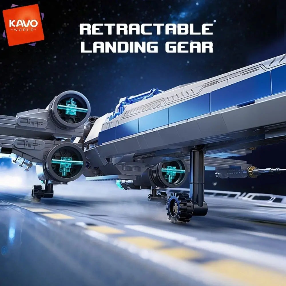 X-Wing Space Fighter Building Blocks Set with LED Lights – 1271 Pcs