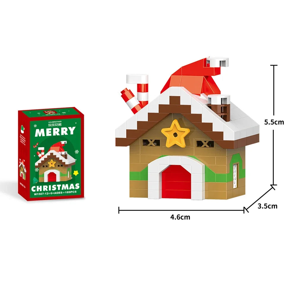 Christmas Mini Building Blocks Toy Set – Festive Holiday Gift