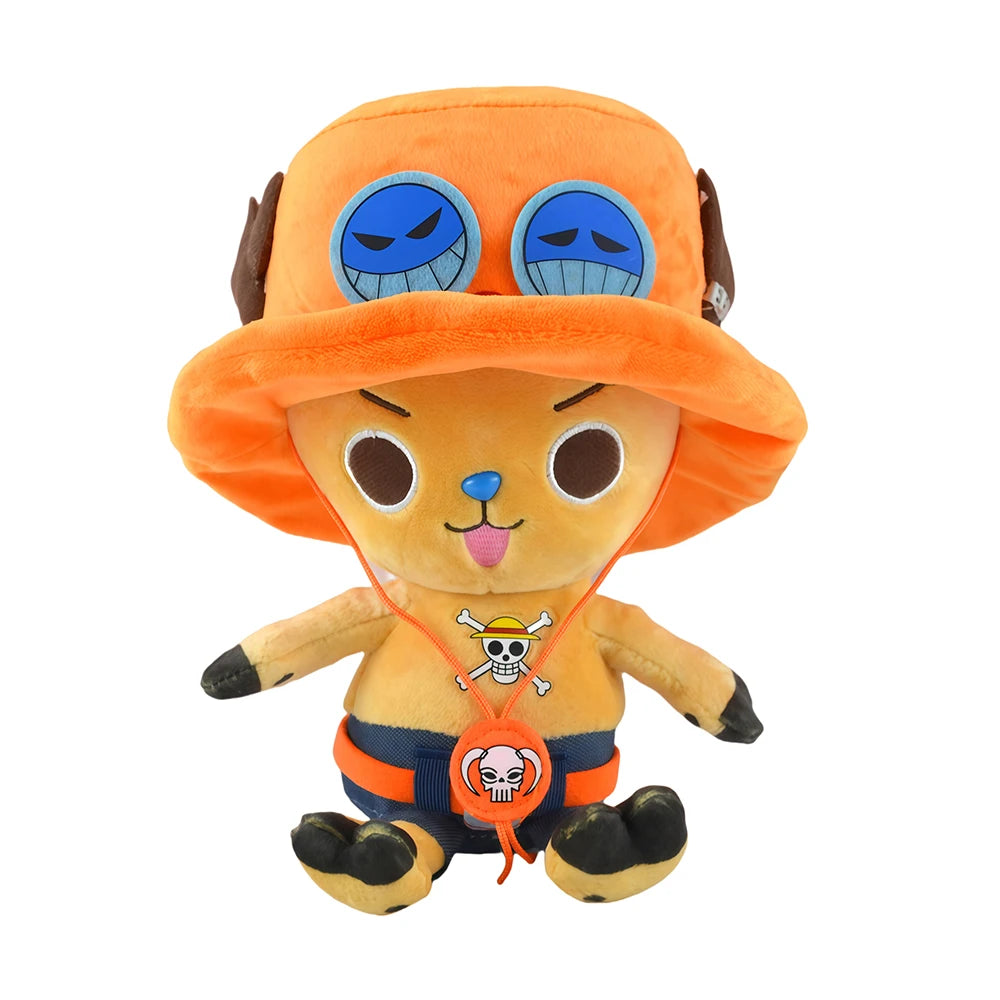 25CM One Piece Luffy Chopper Ace Zoro Plush Doll