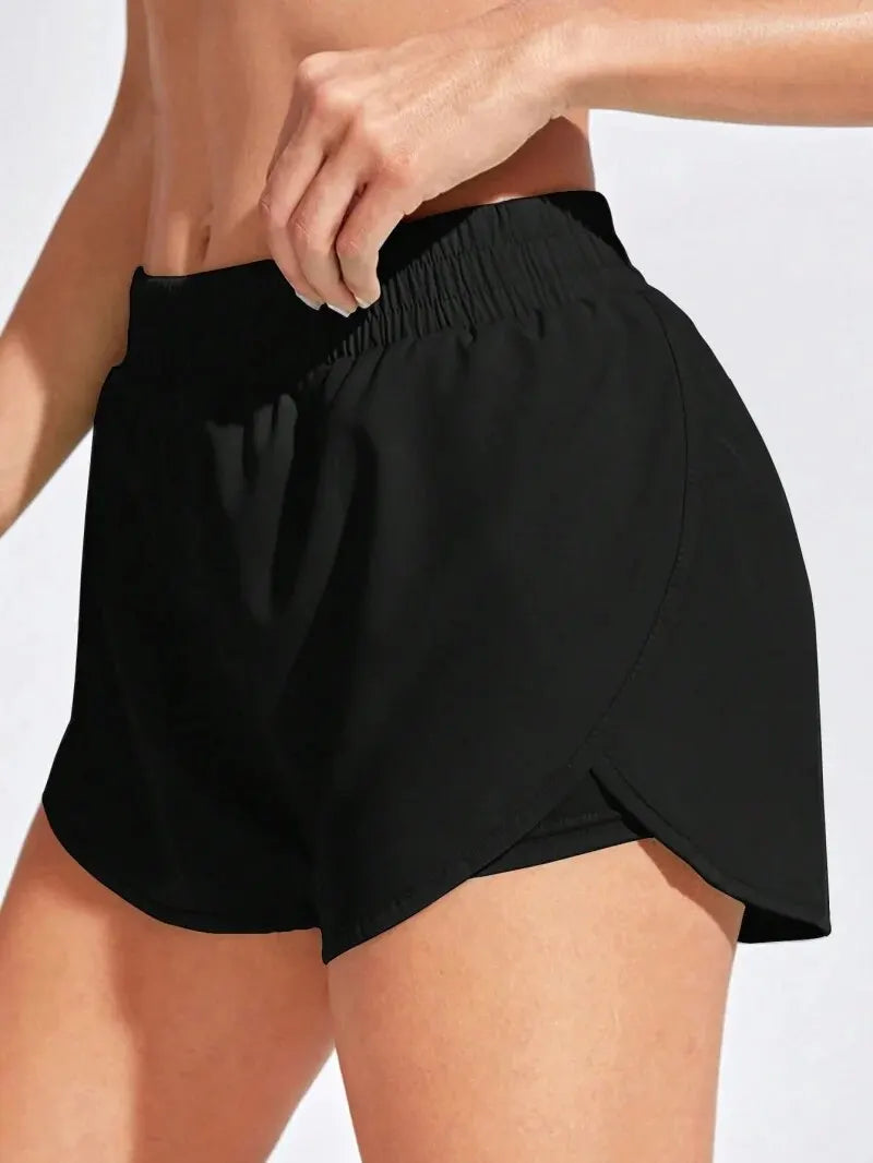 Women's High Waist Yoga Shorts – Seamless Stretch Activewear