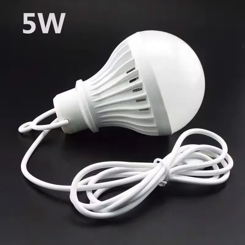 Portable USB LED Bulb 5V Camping Lantern Emergency Light