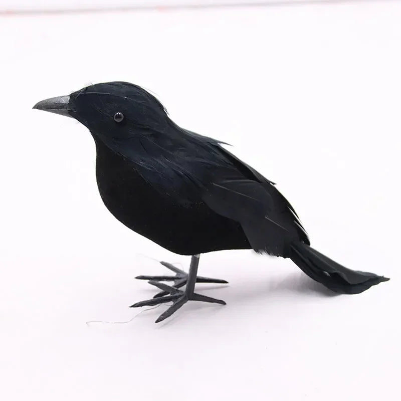 Realistic Artificial Crow Halloween Decoration – 1 or 3pcs