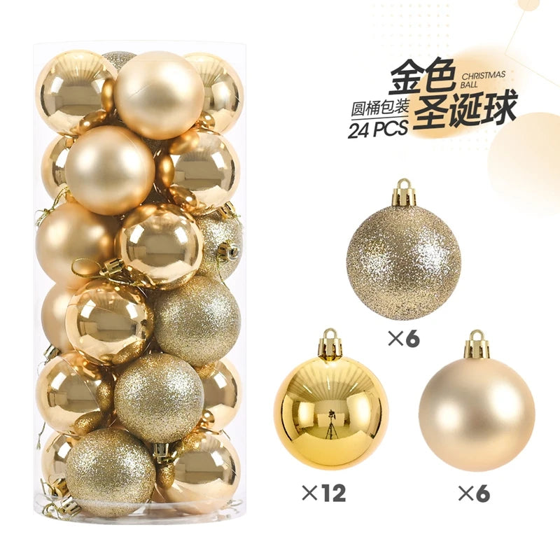 Christmas Ball Ornaments Set 24-36 Pcs – Tree Hanging Decorations