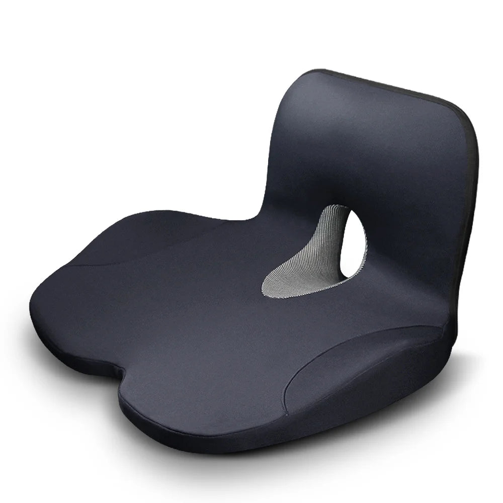 Memory Foam Seat & Lumbar Support Cushion Set – Orthopedic Ergonomic Back Relief
