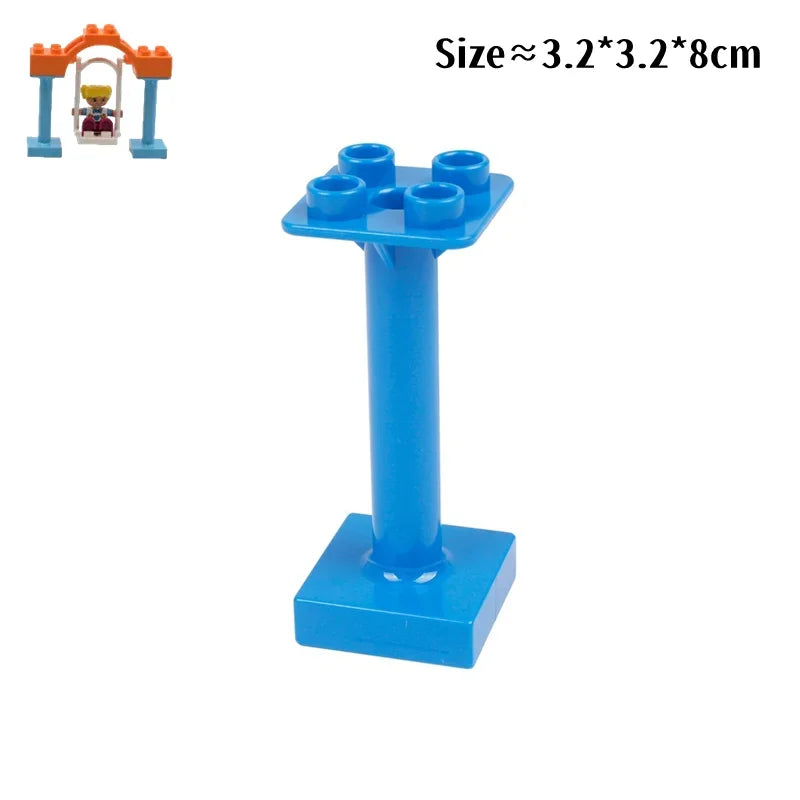Large Building Blocks Playground Parts – Duplo Compatible Accessories