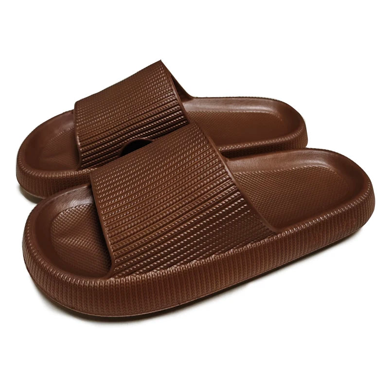 Cloud Slide Slippers – EVA Thick Sole, Height Increasing, Indoor Home