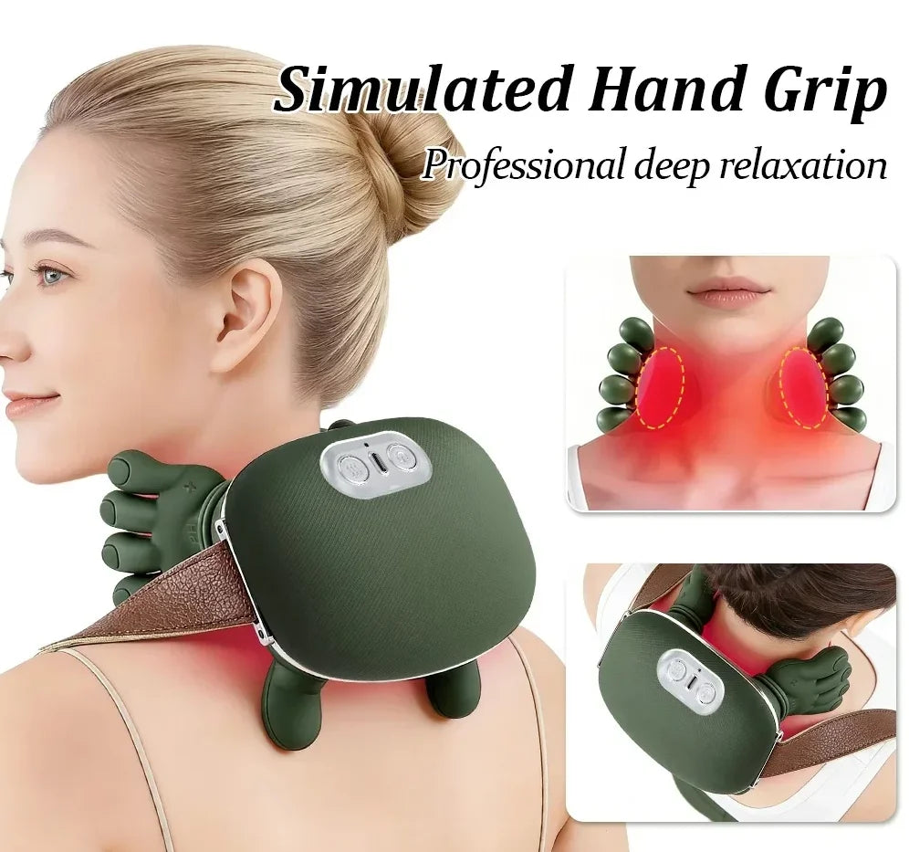 Smart Neck & Shoulder Massager – USB Rechargeable Portable