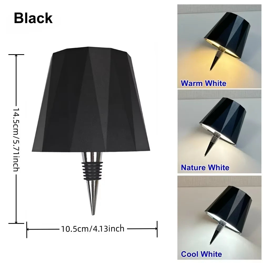 Wireless LED Table Lamp – Rechargeable Touch Dimmer for Bar, Cafe & Home