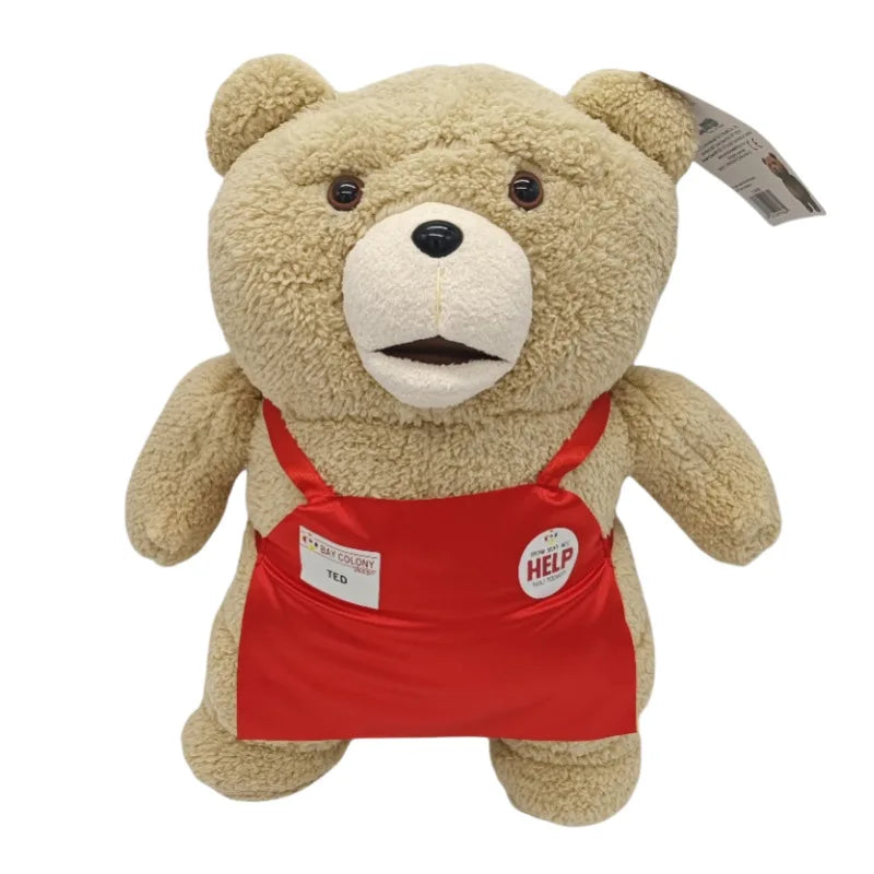 Ted Bear Plush Toy – 48cm Soft Stuffed Animal with Bow Tie