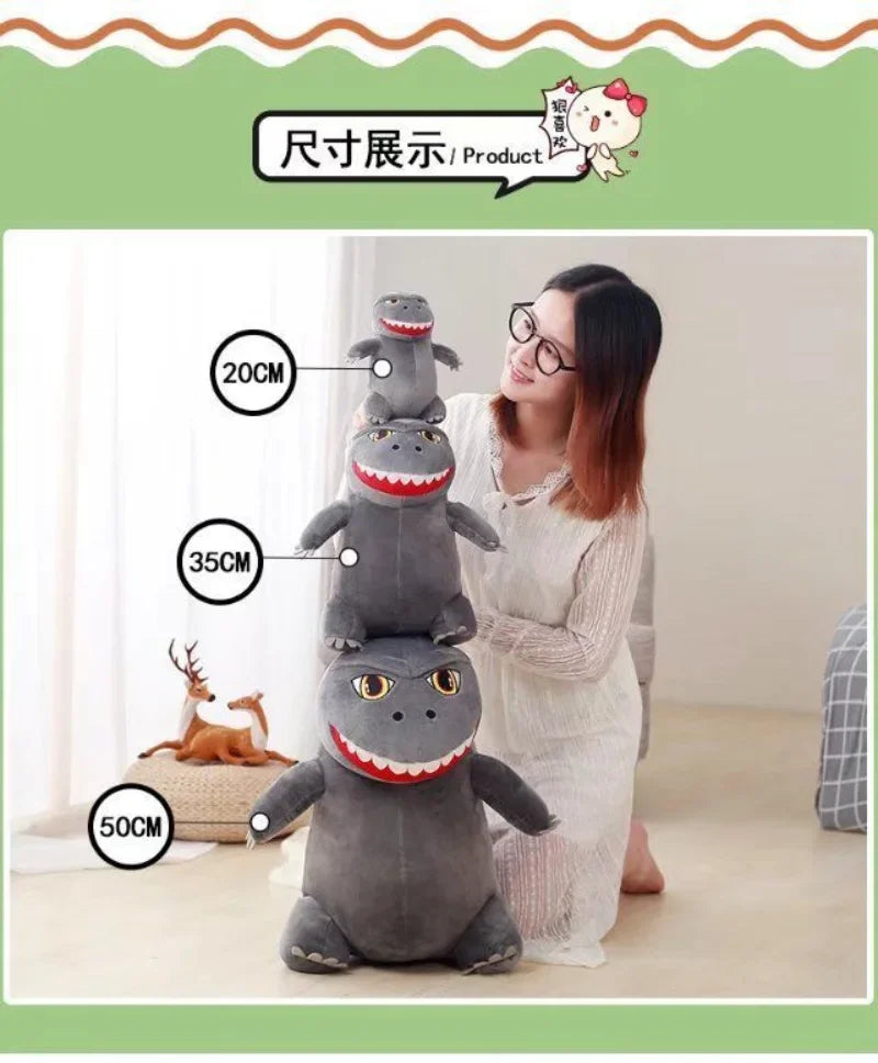 Godzilla Stuffed Plush Toy – Cute Chibi Soft Doll 7.9in