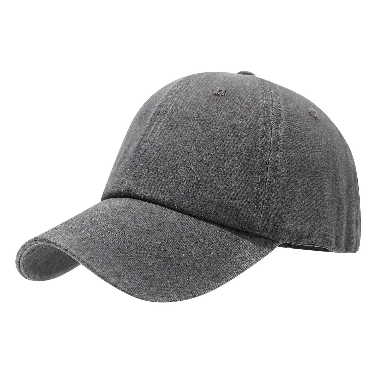 Streetwear Baseball Cap – Unisex Solid Color Cotton Hat