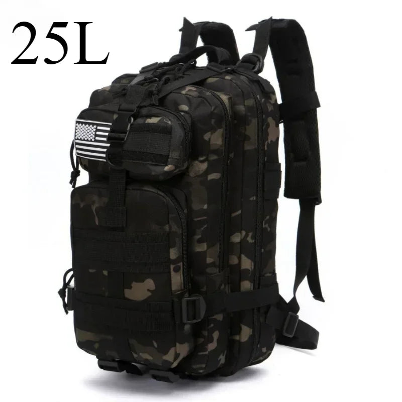 Tactical Backpack – 25L / 50L MOLLE Outdoor Bag for Hiking, Camping & Hunting
